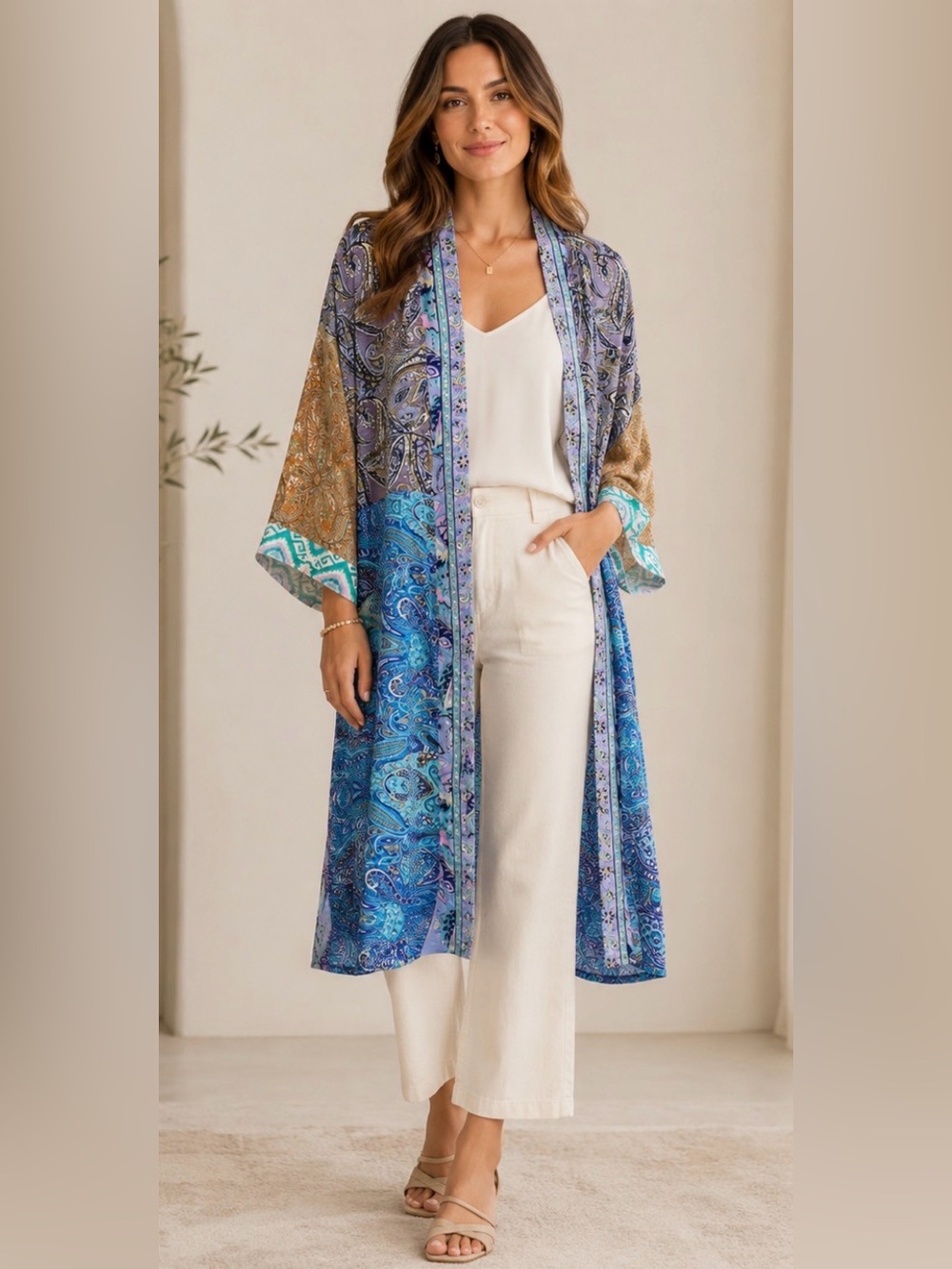 New Upcycled Silk Kimono #27